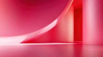 Obraz premium Soft Pink and Red Abstract Background Design
