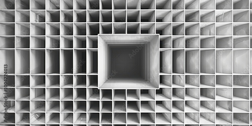 Aufkleber abstract geometric pattern with square shapes