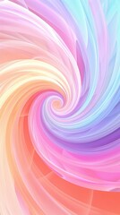 Obraz premium Colorful Abstract Swirl of Soft Pastel Tones