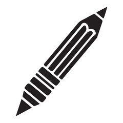 Minimalist Pencil silhouette vector 