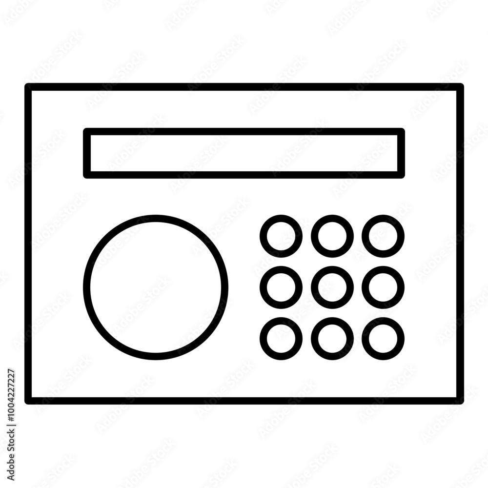 Aufkleber circle points presentation layout icon. simple screen template vector illustration.