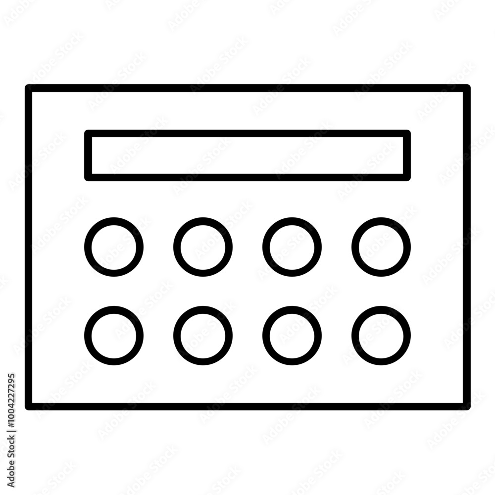 Poster circle grids presentation layout icon. simple screen template vector illustration.