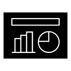 Data Presentation Template Simple Solid Icon