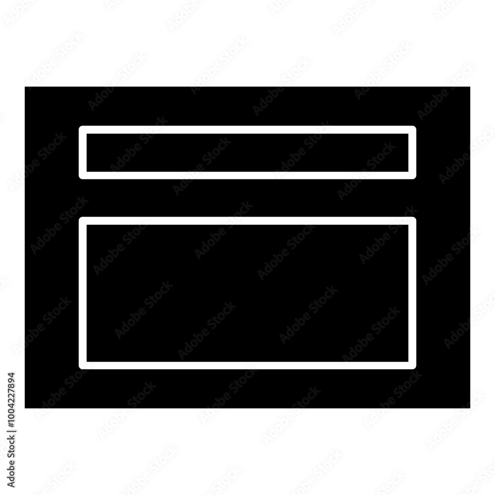 Poster presentation template simple solid icon