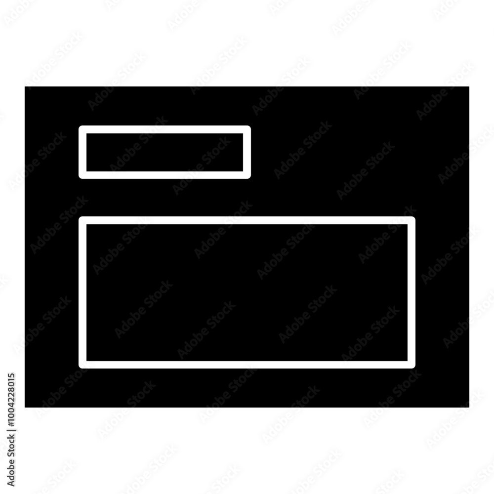 Aufkleber forms presentation template simple solid icon