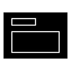 Forms Presentation Template Simple Solid Icon