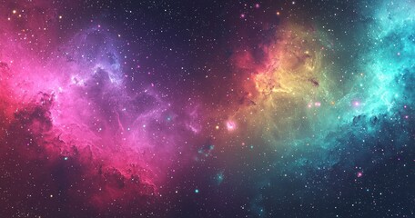 Fototapeta premium A vibrant abstract background featuring colorful triangles in a geometric pattern, ideal for use as a decorative wallpaper or web banner