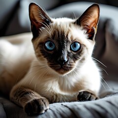 Mystical Blue Eyes: The Siamese Charm.