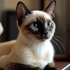 Mystical Blue Eyes: The Siamese Charm.