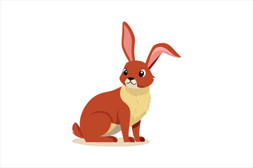  Cute Rabbit vector art illustration