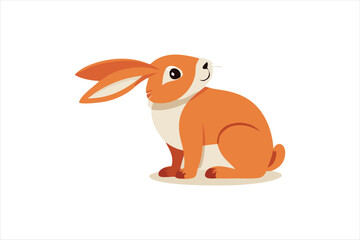  Cute Rabbit vector art illustration