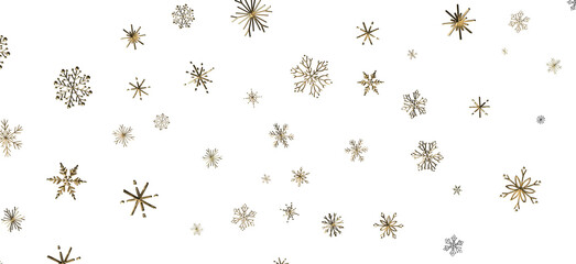 Snowflakes - Christmas Card - Snowflakes Of Paper In Frame