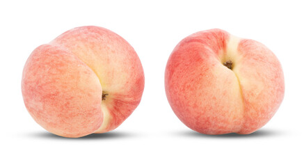 Pink peach isolated on transparent png