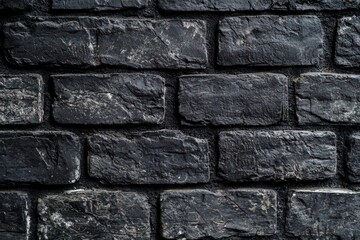 Naklejka premium abstract black background, brick wall for dark interior