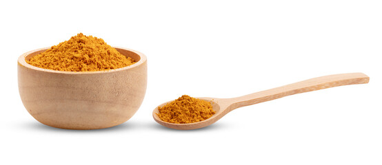 turmeric powder isolated on  transparent png