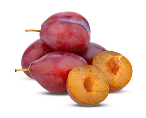 Plums plum prunes fruit isolated on transparent png