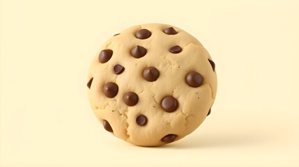 Fototapeta premium Minimal Chocolate Chip Cookie