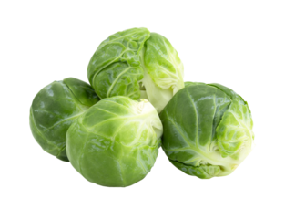  Fresh brussels sprouts isolated on transparent png