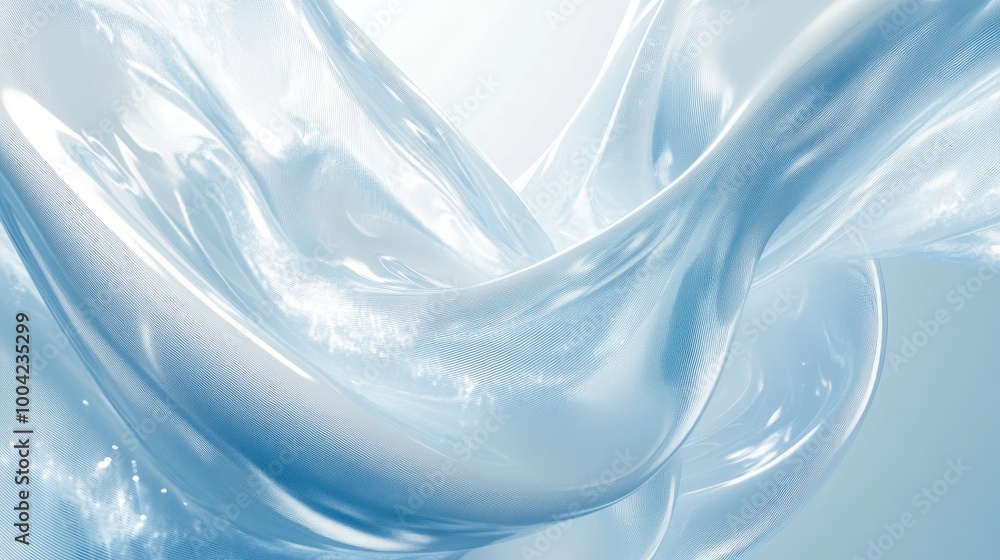 Poster abstract swirling trails of 3d technology create a stunning display of modern innovation on a white-
