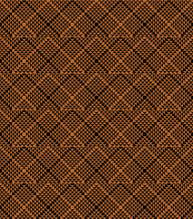 Seamless geometric mosaic pattern, mirroring design.