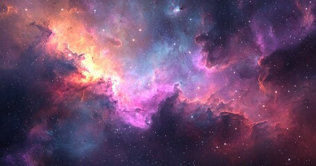 Naklejka premium Galaxy in space textured background