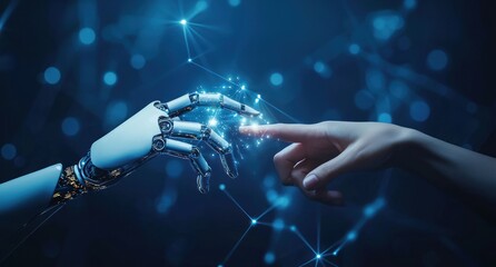 Exploring the connection between humans and artificial intelligence in a futuristic setting