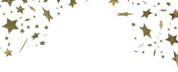 Enchanting 3D Gold Stars Rain: A Celestial Delight for the Eyes