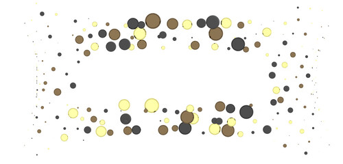 Joyful Deluge: Brilliant 3D Illustration Showcasing an Overflow of gold Confetti