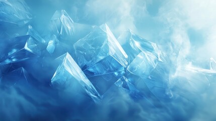 Obraz premium A vibrant abstract background featuring colorful triangles in a geometric pattern, ideal for use as a decorative wallpaper or web banner