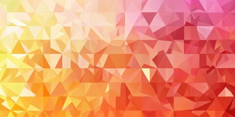 Obraz premium A vibrant abstract background featuring colorful triangles in a geometric pattern, ideal for use as a decorative wallpaper or web banner