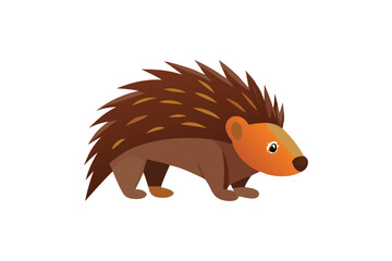  cute Porcupine vector art illustration