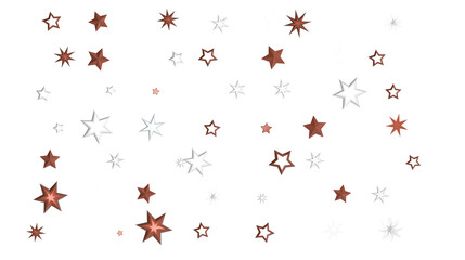 Falling Christmas Star Show: Mesmeric 3D Illustration Depicting Falling Holiday Stargazing Spectacle