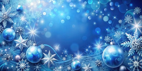 Festive blue holiday background with elegant abstract design for festive celebrations