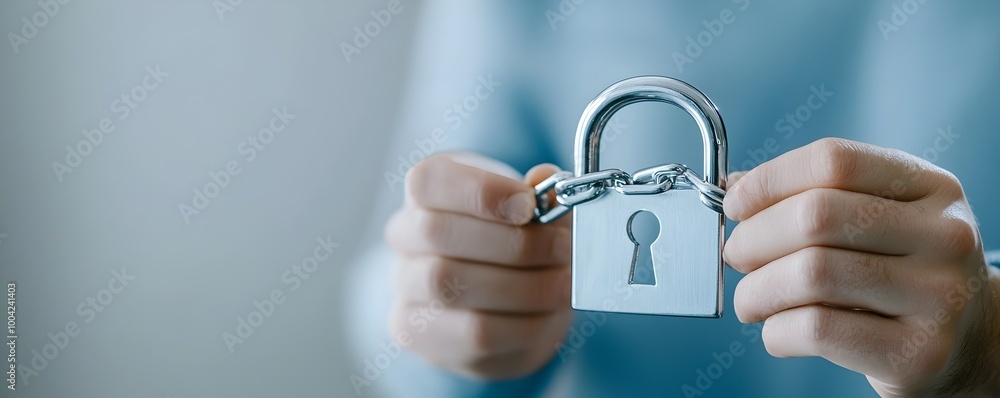 Poster secure your finances protecting personal information from identity and - ensuring data privacy in fi