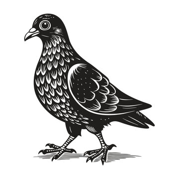 recommend clip art: Dove pigeon silhouette vector art illustration EPS file .