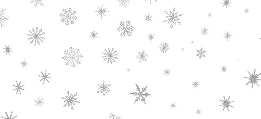 Snowflakes - Christmas Card - Snowflakes Of Paper In Frame