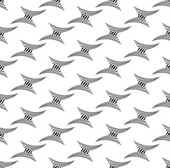 Seamless geometric mosaic pattern, mirroring design.
