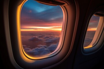Fototapeta premium Window vehicle transportation tranquility.