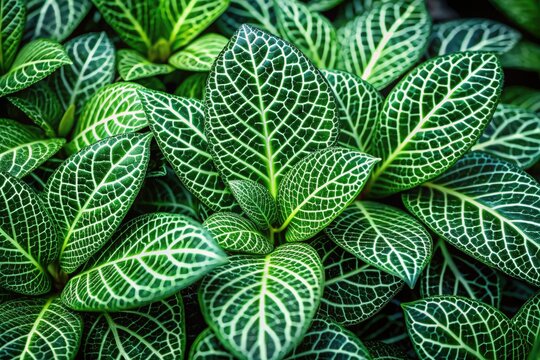 Close-up of a Procerus plant with vibrant green leaves and intricate textures in a natural setting