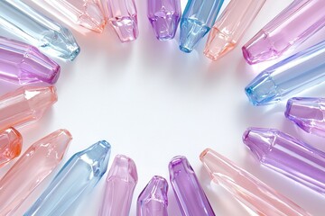 Decoration with Christmas lights and bulb frames. Isolated for design purposes