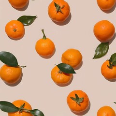 Background with tangerines 