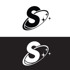 Obraz premium S letter Y2k text logo design vector