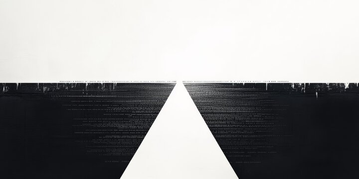 [A high contrast black and white typography poster with sharp sans-serif fonts], featuring bold text on a stark background, high resolution, 