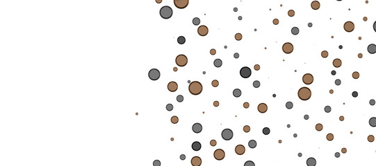 gold  serpentine confetti on transparent background. luxury isolated