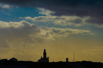 Fototapeta premium Lighthouse of Cape Agulhas, in South Africa