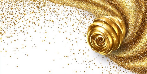 Christmas Holiday glow particles. Shiny background. Festive party design. Image of a glittering modern dust on a transparent background. Golden sparkling lights. Christmas Holiday glow particles.