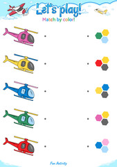 Match by color fun logic game for kid activities air theme 9
