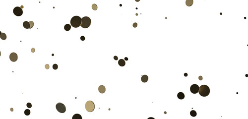 gold  serpentine confetti on transparent background. luxury isolated