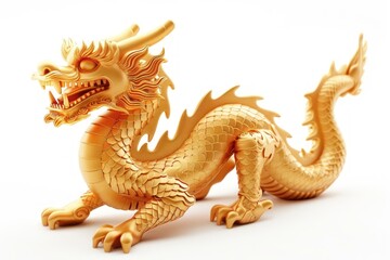 Chinese dragon golden ornamental decorative.
