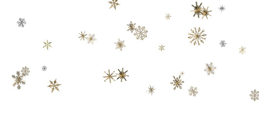 Snowflakes - Christmas Card - Snowflakes Of Paper In Frame